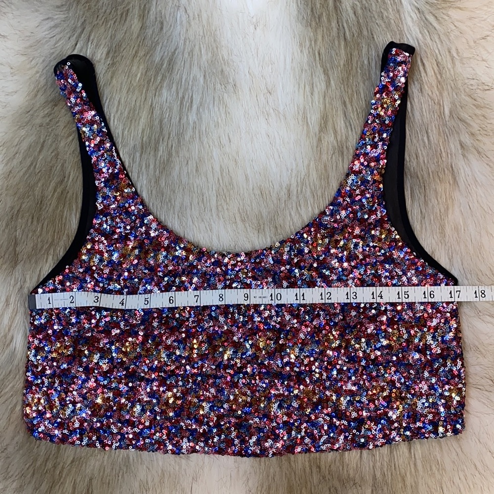 Ladakh Cropped Sequin Sheer Top - Picture 7 of 11